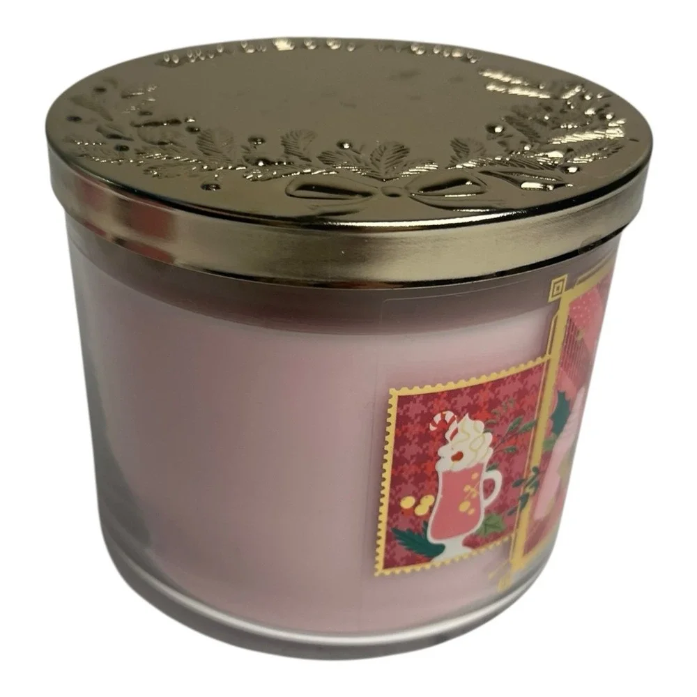 Bath & Body Works Mrs Claus Cocktail Christmas 3 Wick Scented Candle  14.5 oz